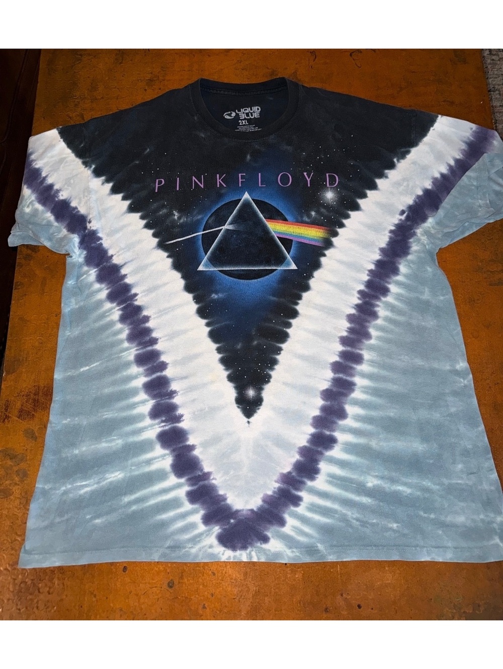 Pink Floyd Dark Side of the Moon Tie-Dye Graphic Tee – 2XL